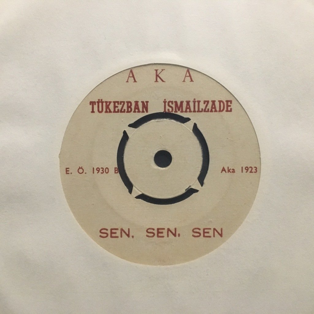 Tükezban İsmailzade Sen Sen Sen 45lik Plak