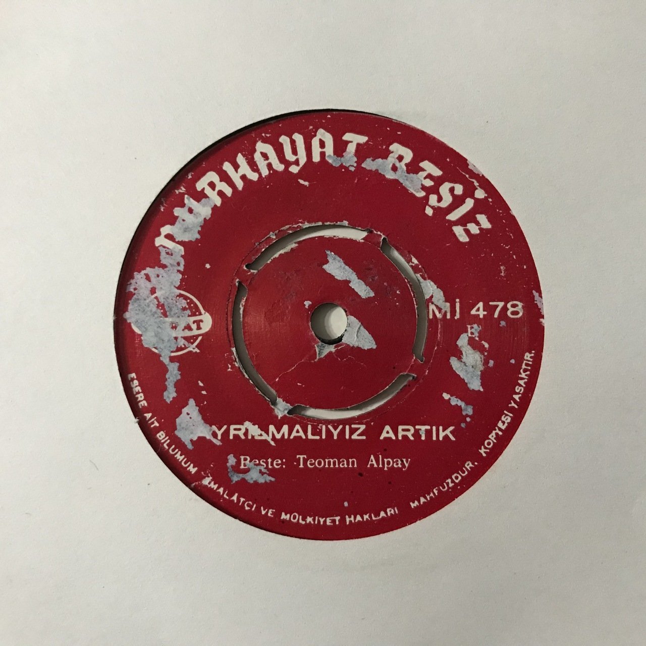 Nurhayat Beşiz Ayrılmalıyız Artık Depo Malı 45lik Plak