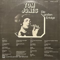 Tom Jones Die Groben Erfolge LP Plak