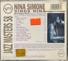 Nina Simone Sings Nina Jazz Masters 58 CD