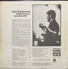 Burt Bacharacah Make It Easy On Yourself LP Plak