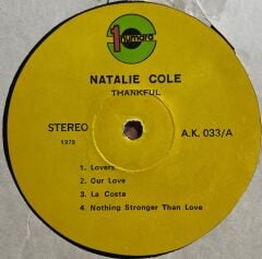 Natalie Cole Thankful LP Plak
