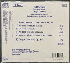 Brahms Symphony No.1 CD