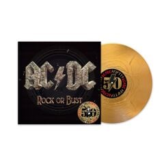 Ac Dc Rock or Bust (50th Anniversary - Limited Edition - Gold Vinyl) Lp Plak