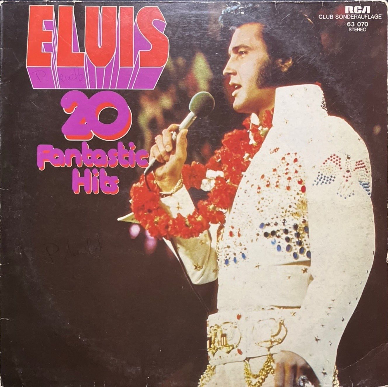 Elvis Presley Elvis 20 Fantastic Hits LP Plak