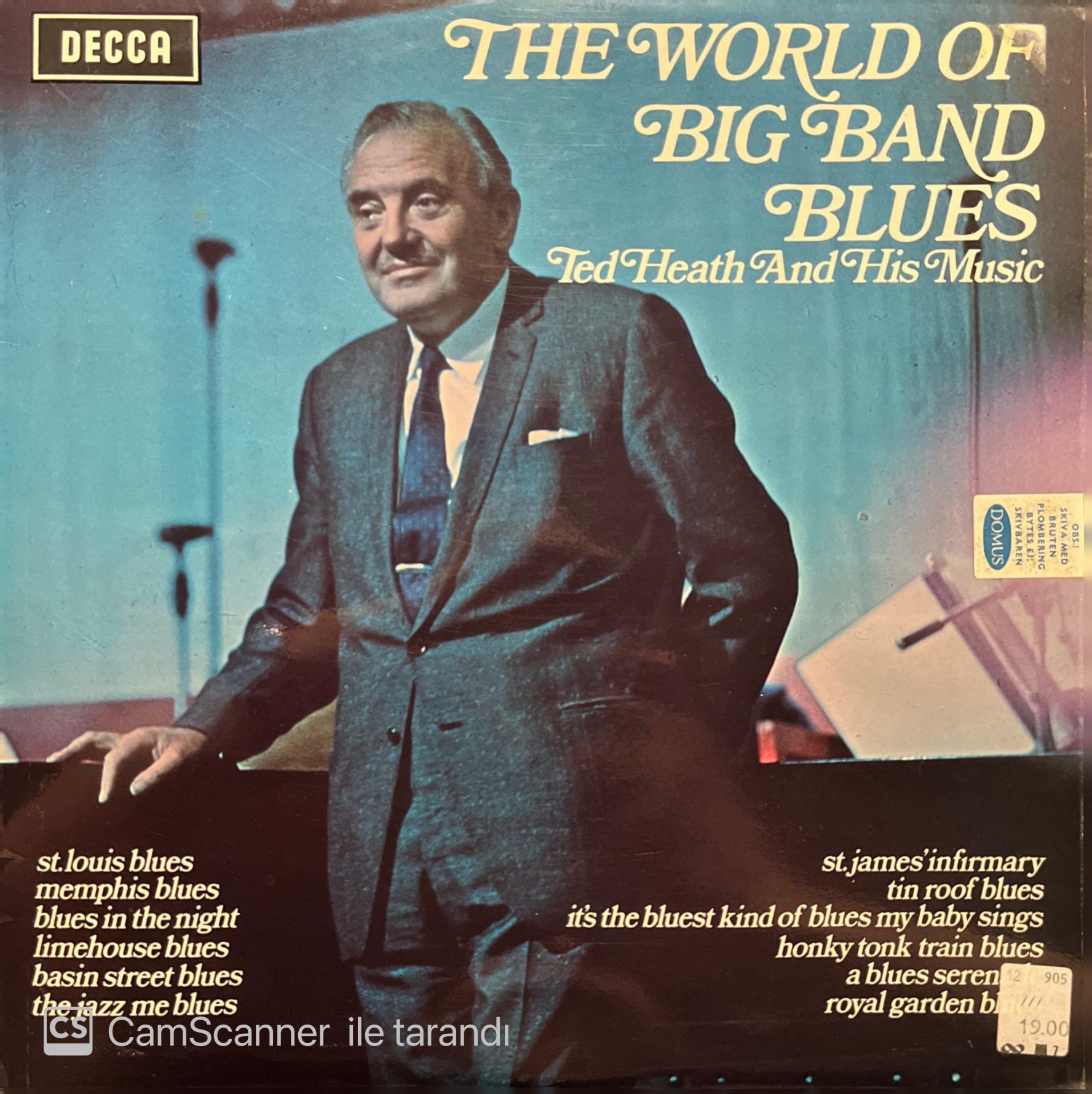 Ted Heath And His Music The World Of Big Band Blues LP Plak