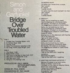 Simon And Garfunkel Bridge Over Troubled Water LP Plak