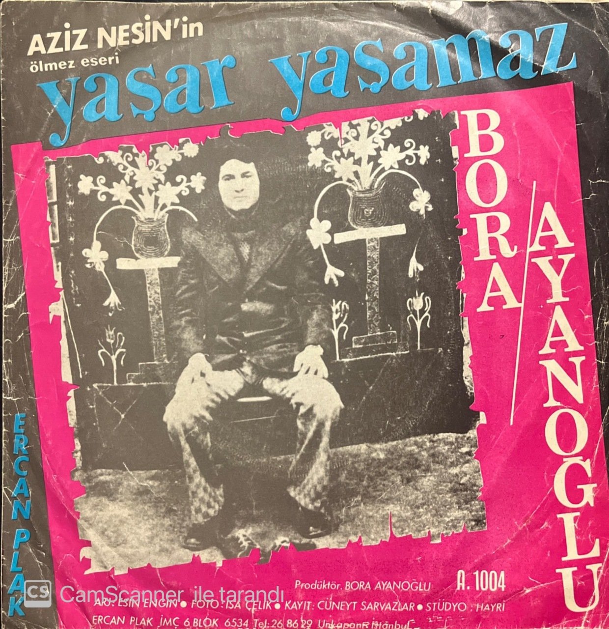 Bora Ayanoğlu Yaşar Yaşamaz 45lik Plak