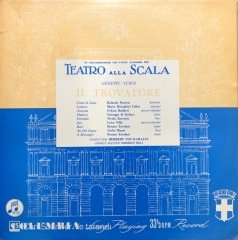Giuseppe Verdi IL Travatore 3 Plak LP Klasik Plak