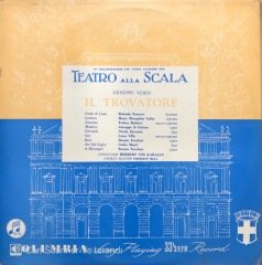 Giuseppe Verdi IL Travatore 3 Plak LP Klasik Plak