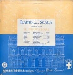 Giuseppe Verdi IL Travatore 3 Plak LP Klasik Plak