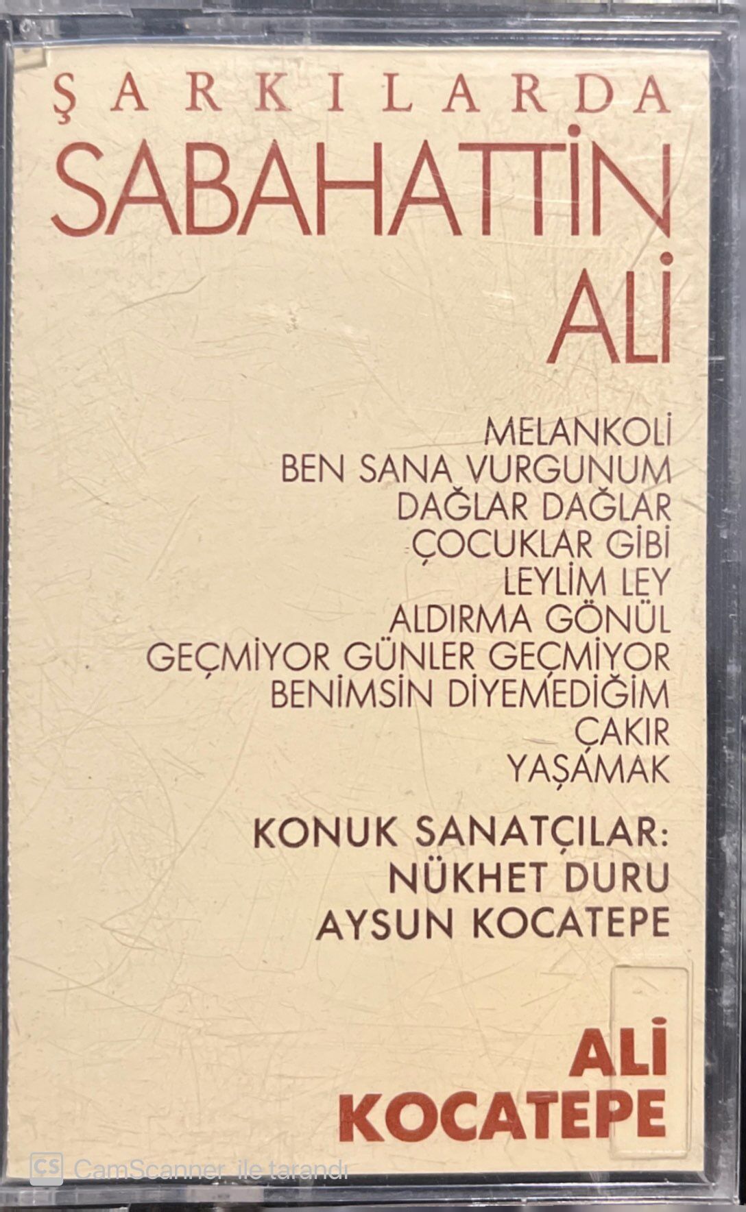 Ali Kocatepe Şarkılarda Sabahattin Ali Kaset