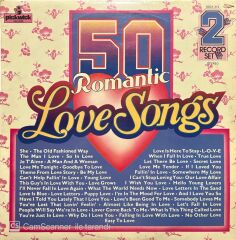 50 Romantic Love Songs Double LP Plak