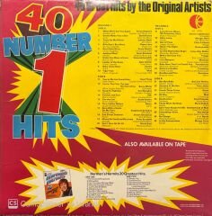 40 Number One Hits Double LP Plak