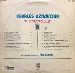 Charles Aznavour Je M'Voyais Deja LP Plak