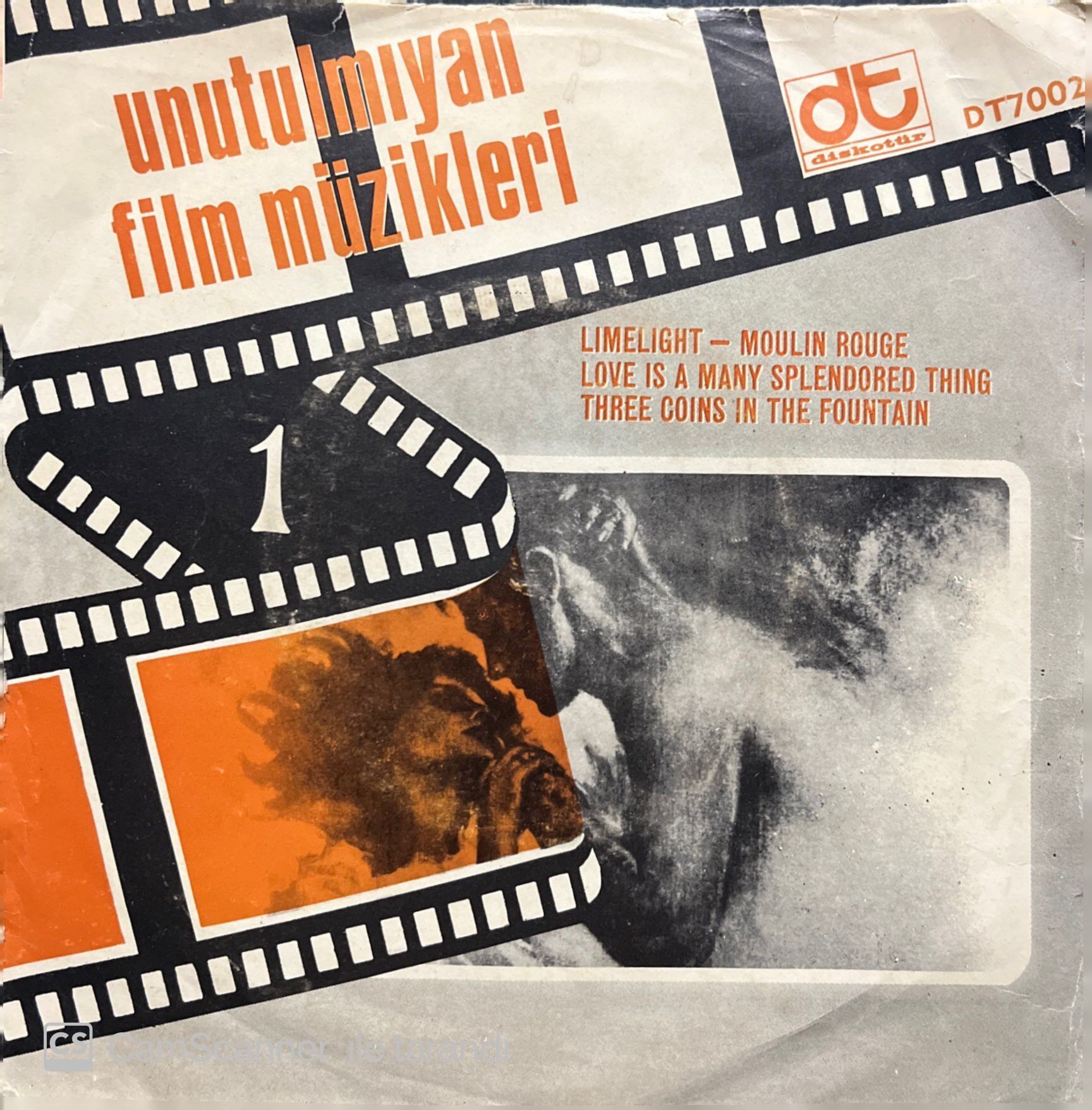 Unutulmayan Film Müzikleri 45lik Plak