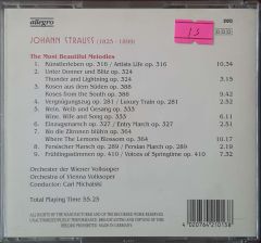 Johann Strauss The Most Beautiful Melodies CD