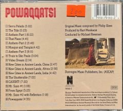 Philip Glass Powaqqatsi CD