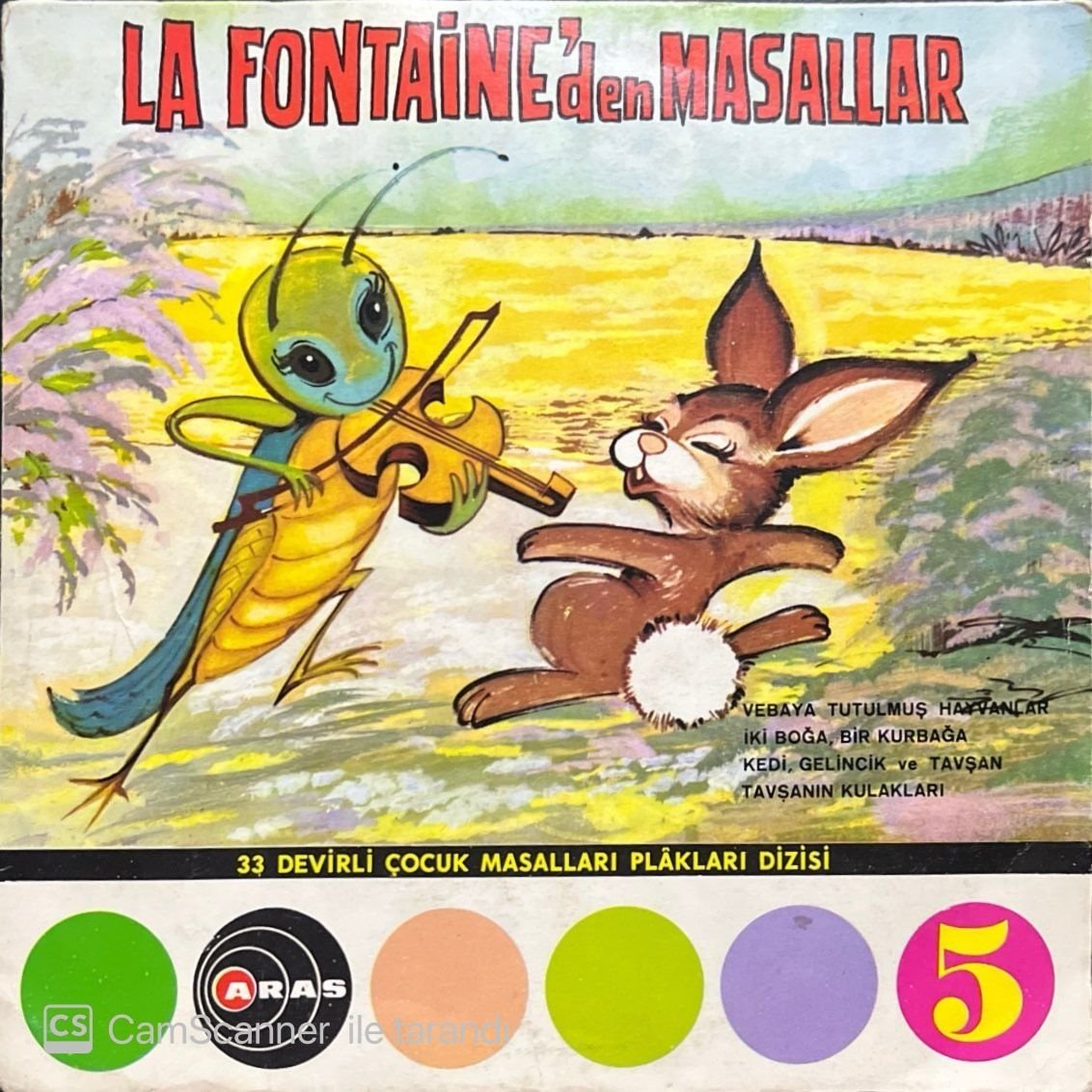 La Fontaineden Masallar 45lik Plak