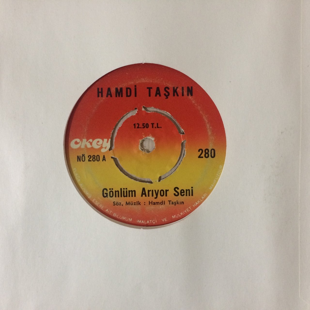 Hamdi Taşkın Gönlüm Arıyor Seni 45lik Plak