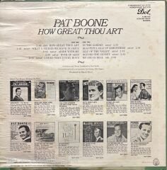 Pat Boone How Great Thou Art LP Plak