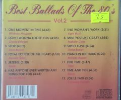 Best Ballads Of The 80'S Vol.2 Greatest Female Volces CD
