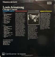 Louis Armstrong Chicago Concert LP Plak