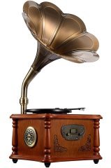Record Master Rmj-228 Gramofon Pikap - Radyo - Bluetooth - Usb - 33, 45 Devir Plak Çalar *ÜCRETSİZ KARGO