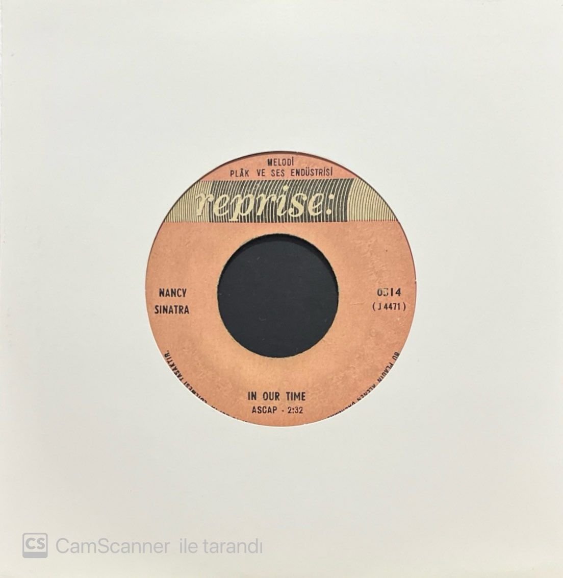 Nancy Sinatra  In Our Time 45lik Plak