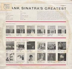 Frank Sinatra's Greatest LP Plak