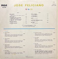 Jose Feliciano 10 To 23 (Rain) LP Plak