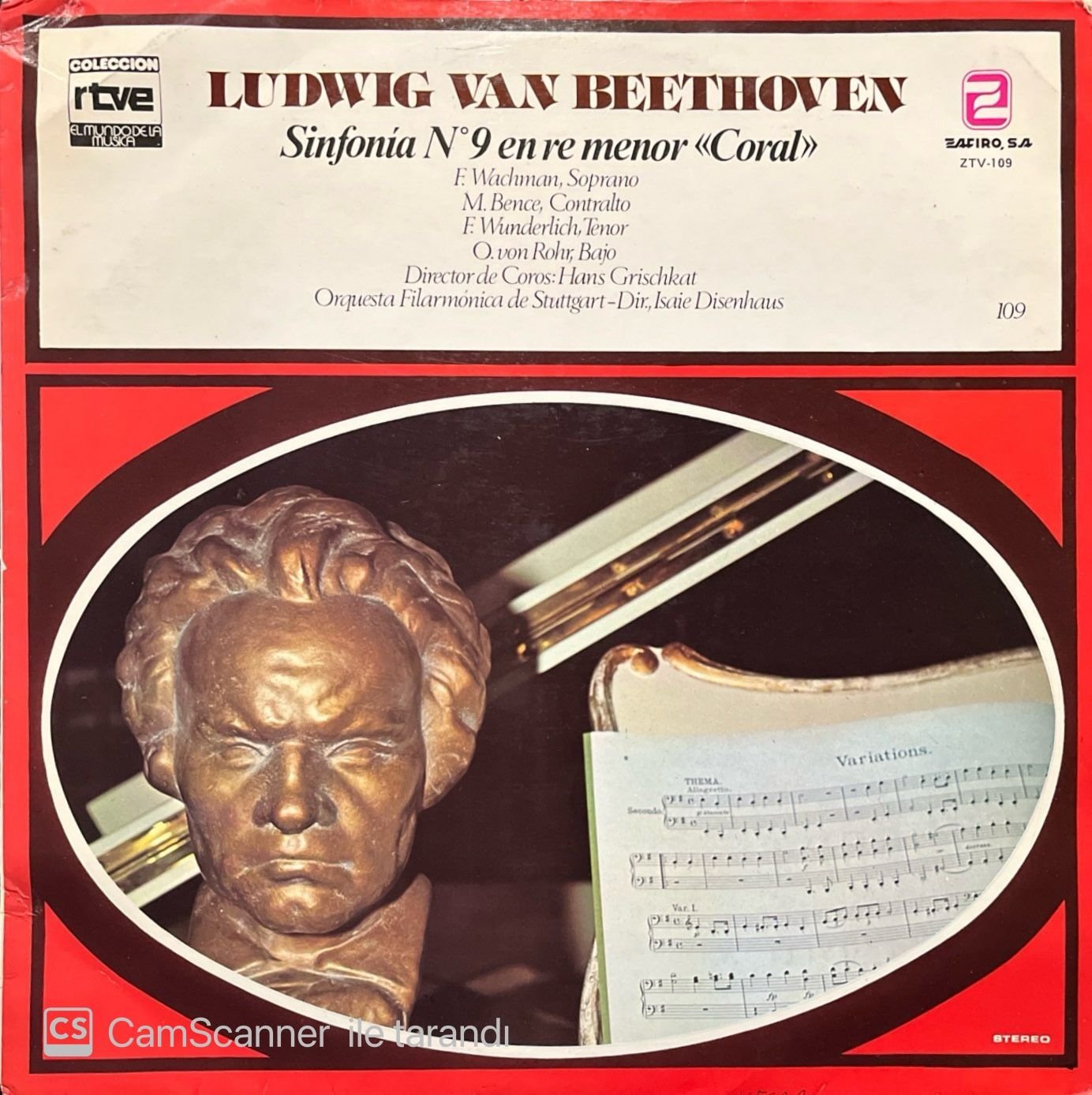 Ludwig Van Beethoven Sinfonia No.9 LP Plak