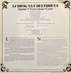 Ludwig Van Beethoven Sinfonia No.9 LP Plak