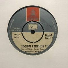 Muzaffer Akgün Sensizim Kimsesizim 45lik Plak