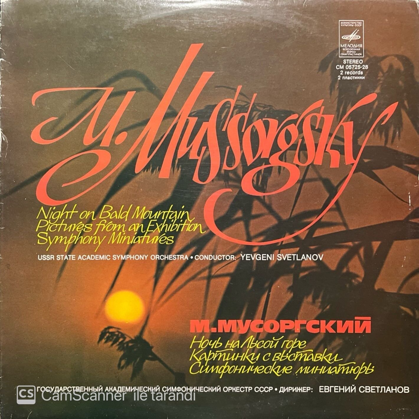 Mussorgsky Night On Bold Mountain Çift LP Plak