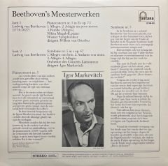 Beethoven's Meesterwerken Symfonie Nr. 5 Klasik LP Plak