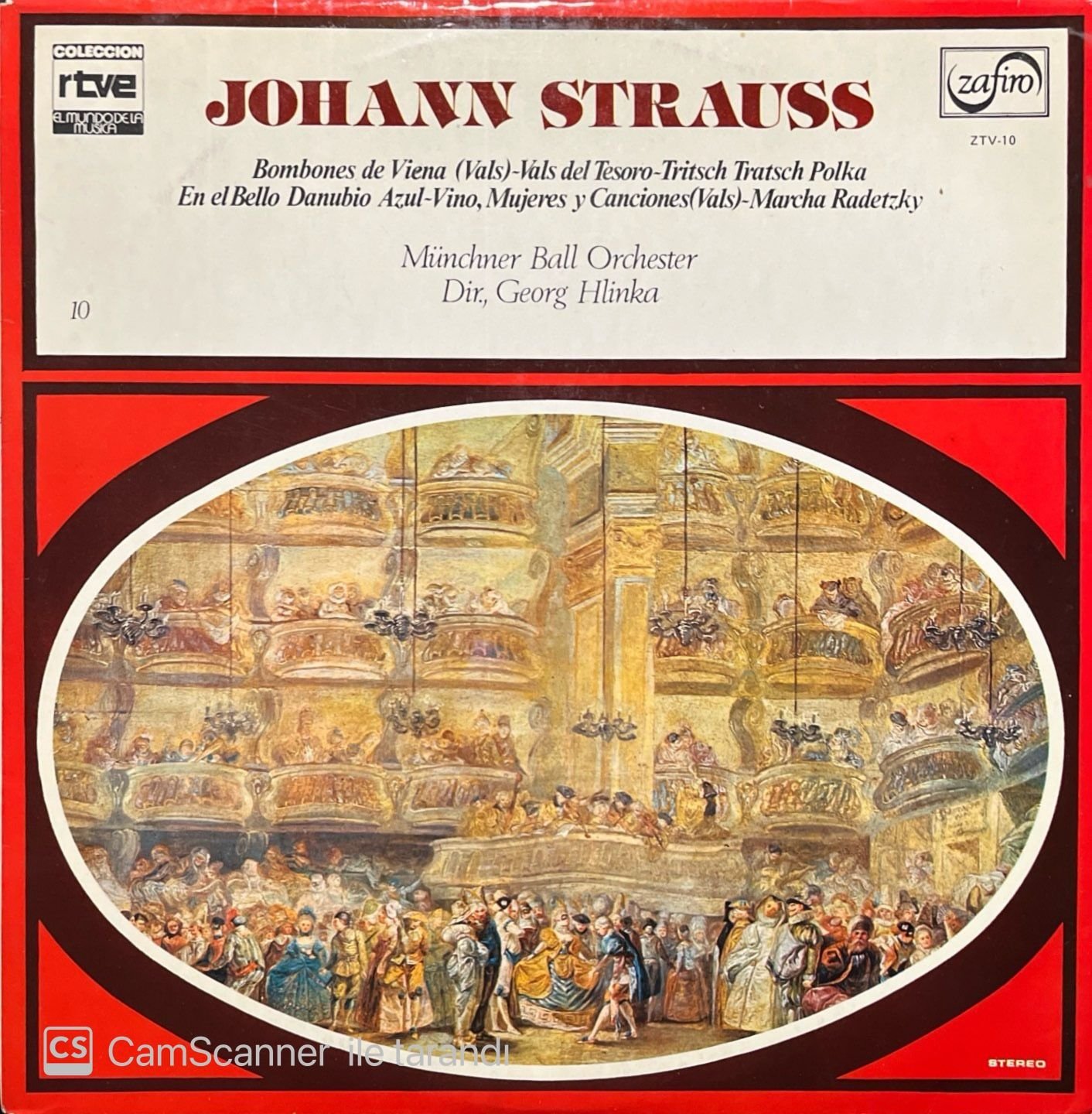 Johann Strauss Bonbones De Viana LP Plak