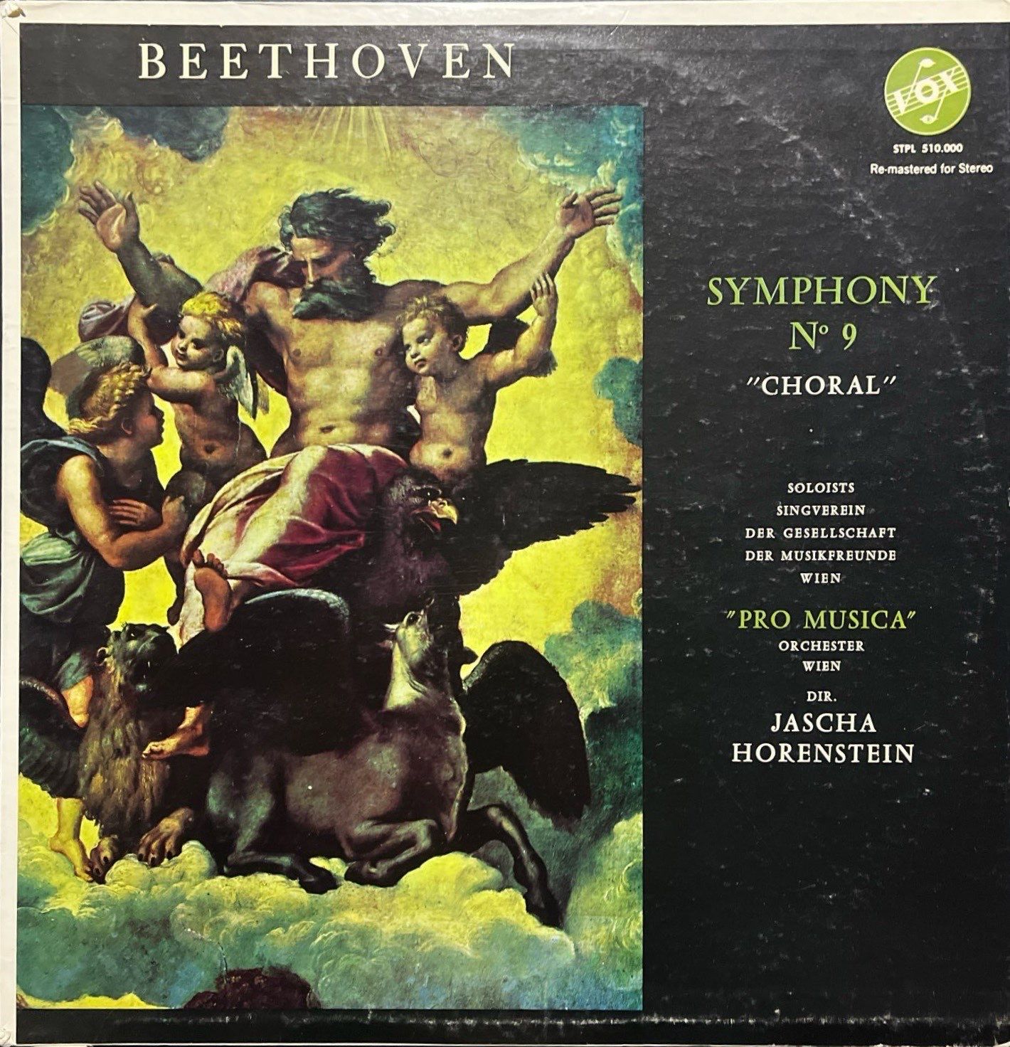 Beethoven Symphony No 9 Choral Klasik  LP Plak
