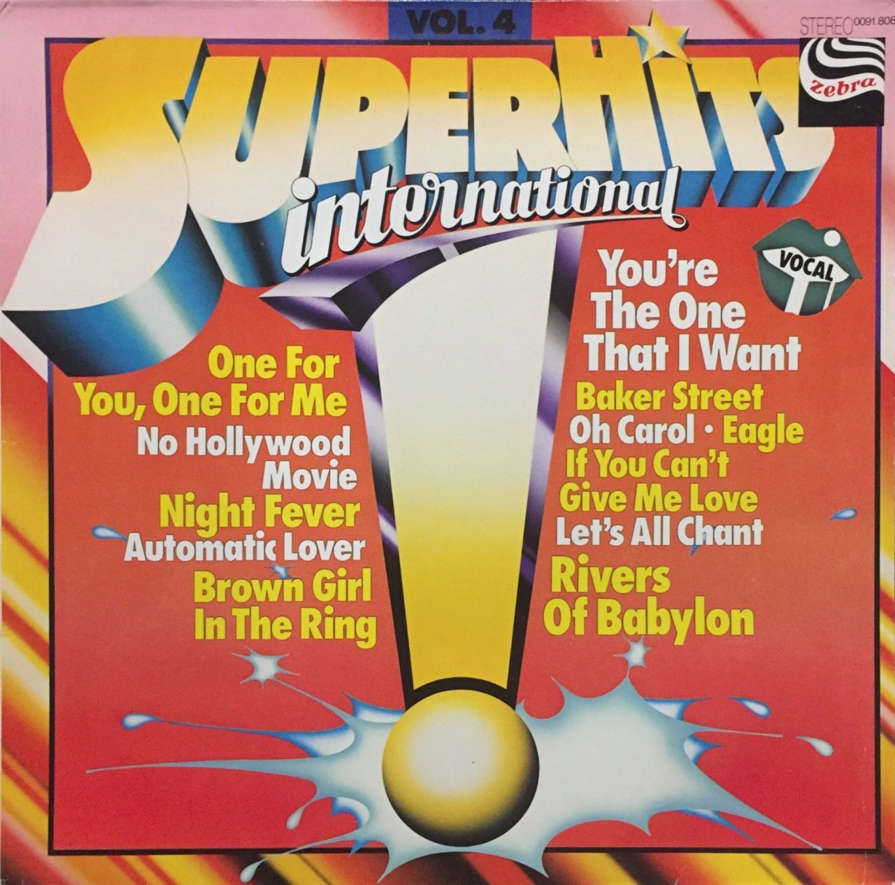 Superhits International Vol. IV LP Plak