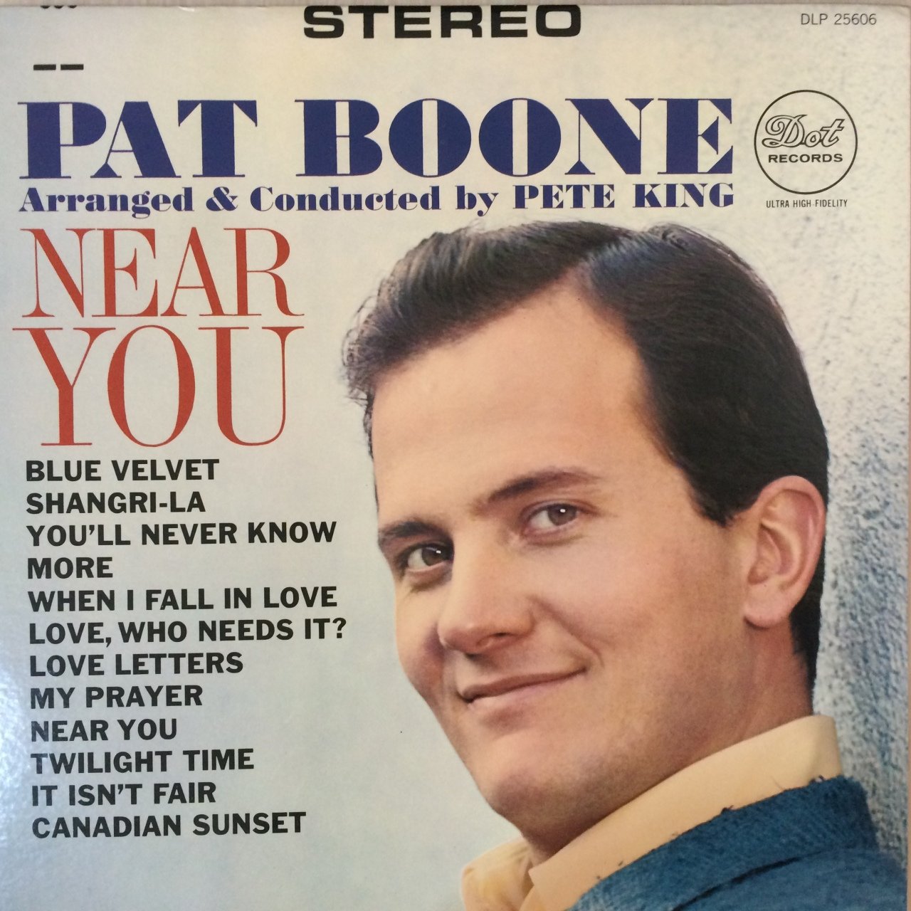 Pat Boone Near You LP Plak