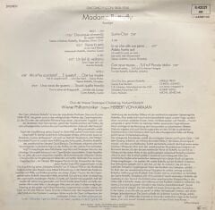 Giacomo Puccini Madama Butterfly LP Plak
