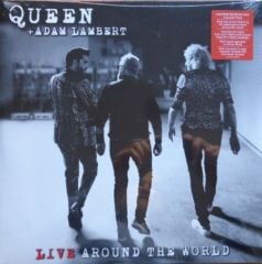 Queen + Adam Lambert Live Around the World Double LP Plak