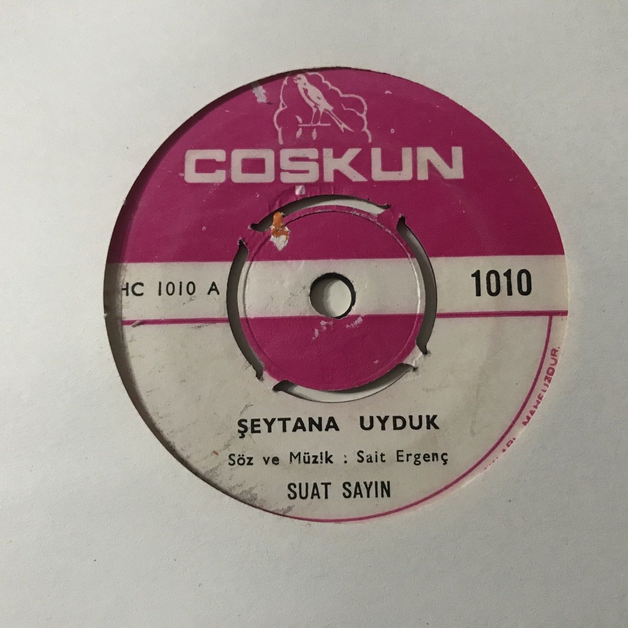 Suat Sayın Şeytana Uyduk Depo Malı 45lik Plak