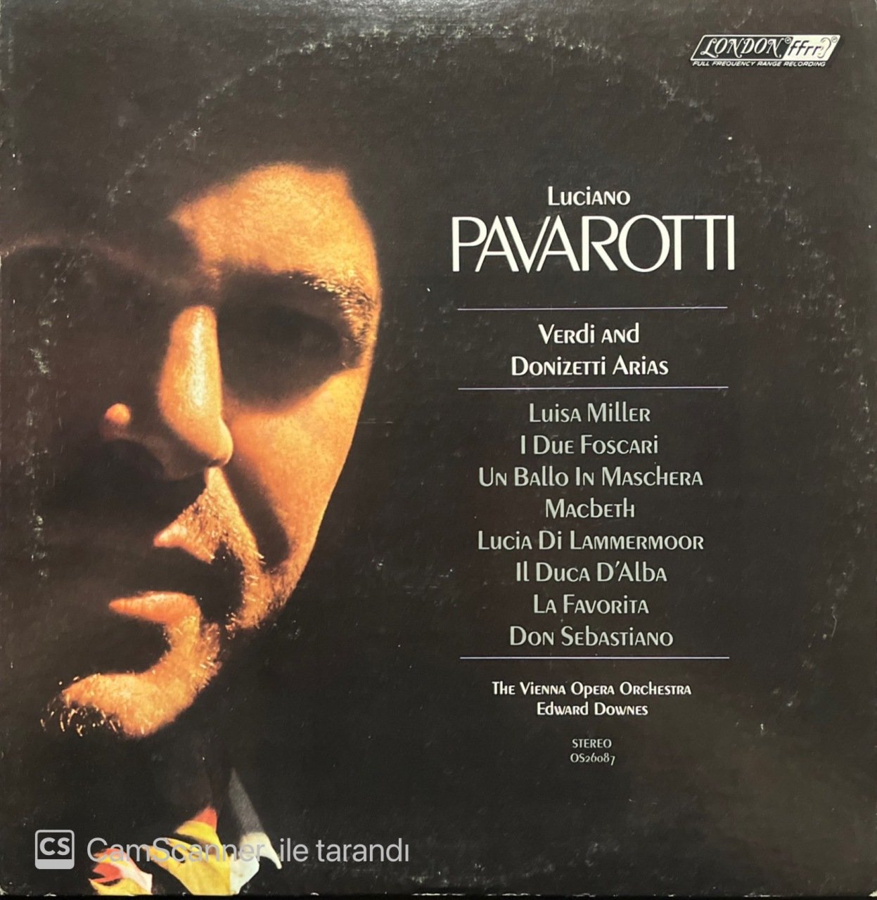 Luciano Pavarotti Verdi And Donizetti Arias LP Plak