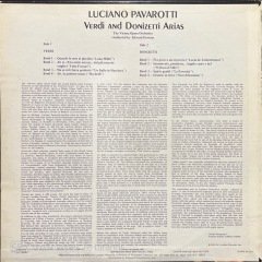 Luciano Pavarotti Verdi And Donizetti Arias LP Plak