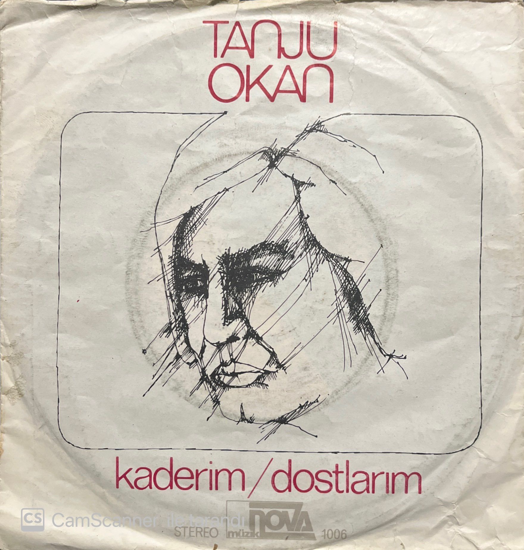 Tanju Okan Kaderim Dostlarım 45lik Plak