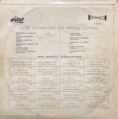 Los Clasicos En Ritmo Latino LP Plak