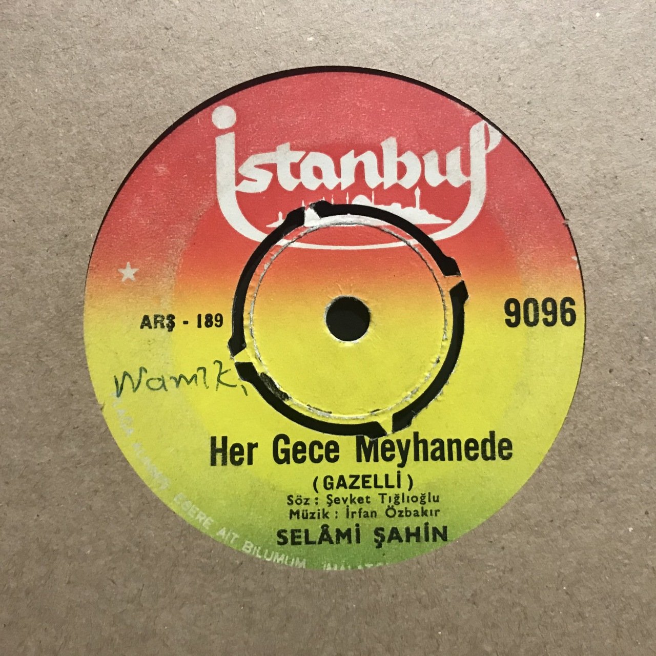 Selami Şahin Hergece Meyhanede 45lik Plak
