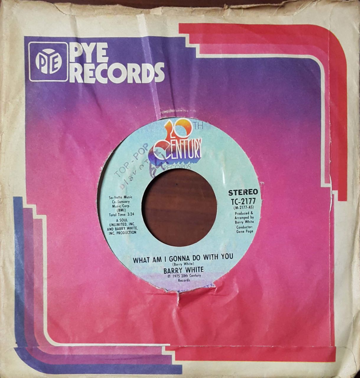 Barry White What Am I Gonna Do With You 45lik Plak