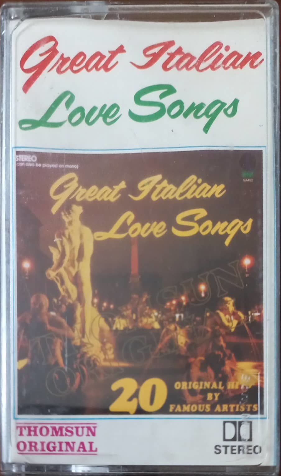 Great Jtalian Love Songs Kaset
